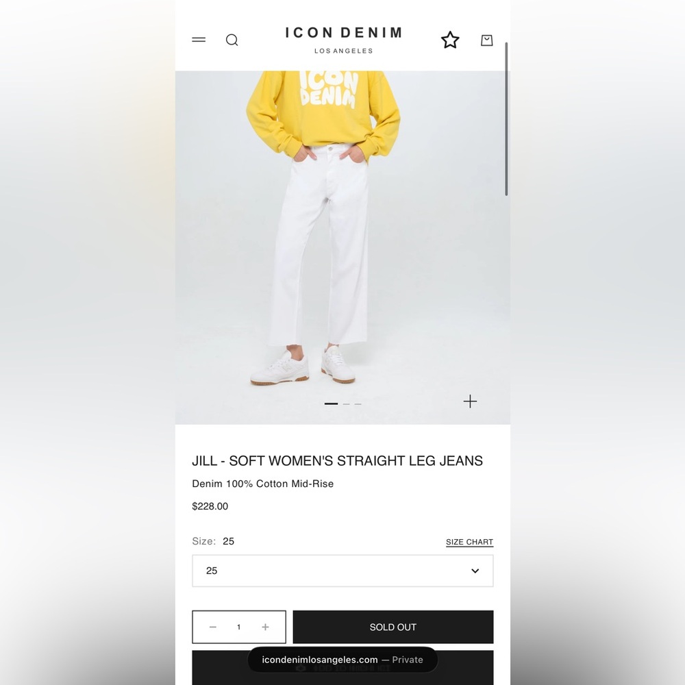 Icon Denim Jill Jean in White